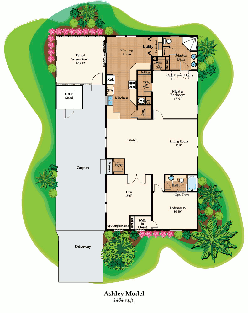 Ashley model home floor plan