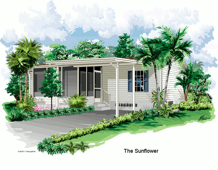 Sunflower model home elevation